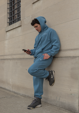 Oversized Jogger Pants - Sky Blue