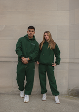 Oversized Jogger Pants - Emerald Green