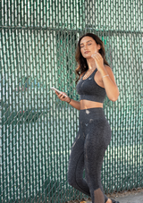 High Waisted Leggings - Black Ash