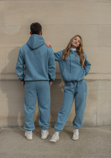Oversized Jogger Pants - Sky Blue