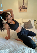 'SKYE' Raven High Waisted Scrunchie Joggers