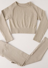 'FAVEN' Ribbed Seamless Long Sleeve Top