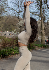 'FAVEN' Ribbed Seamless Long Sleeve Top